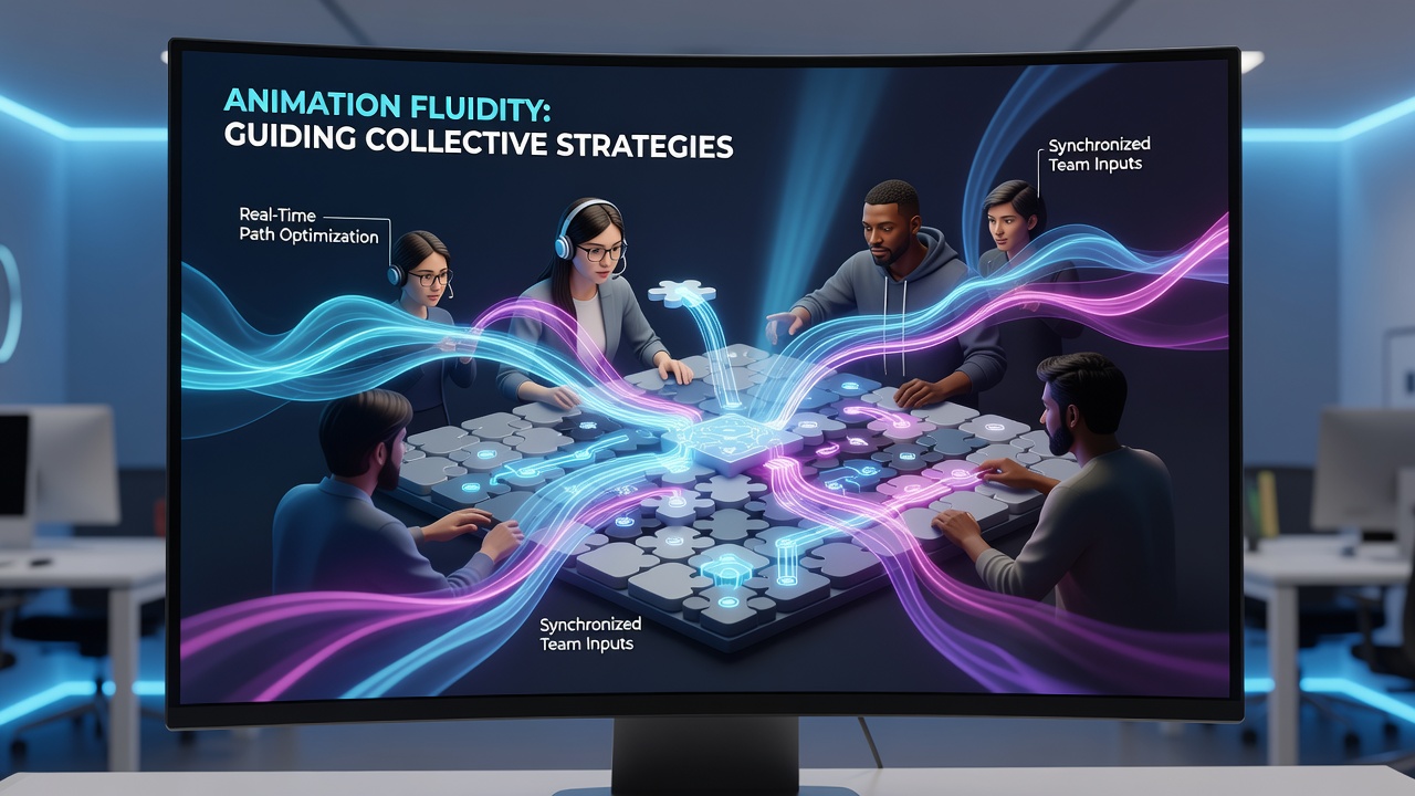Team coordination view highlighting smooth transitions between puzzle stages in an online group expedition