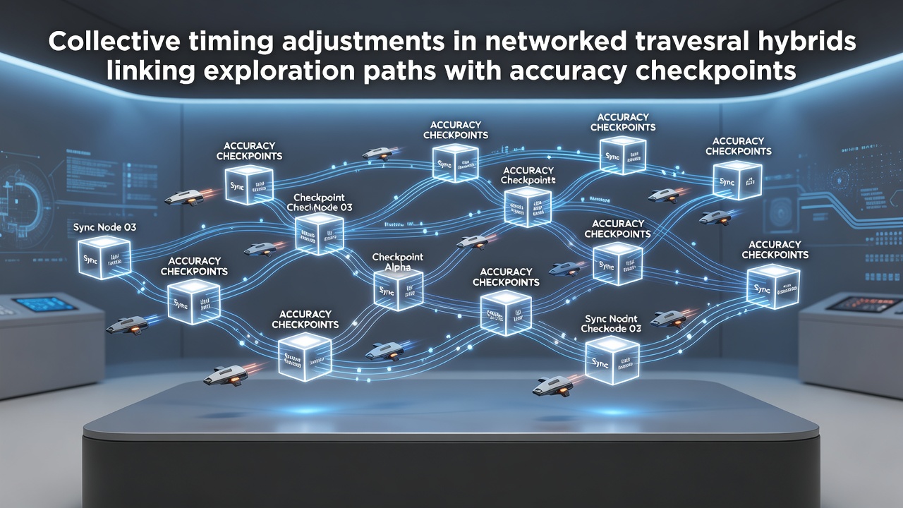 Networked players coordinating traversal paths and accuracy checkpoints in a hybrid browser game environment